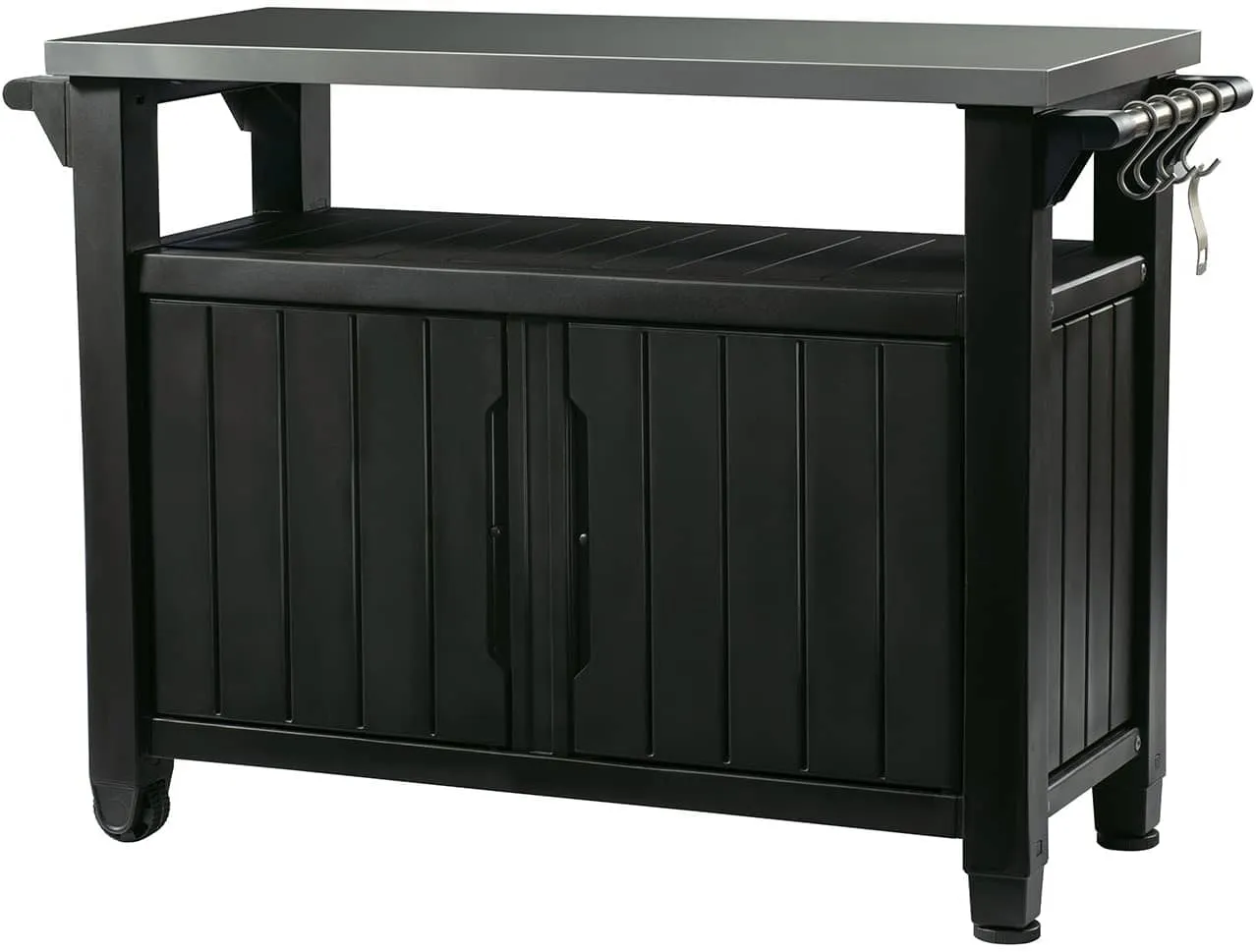 Keter Unity XL Portable Outdoor Table and Storage Cabinet